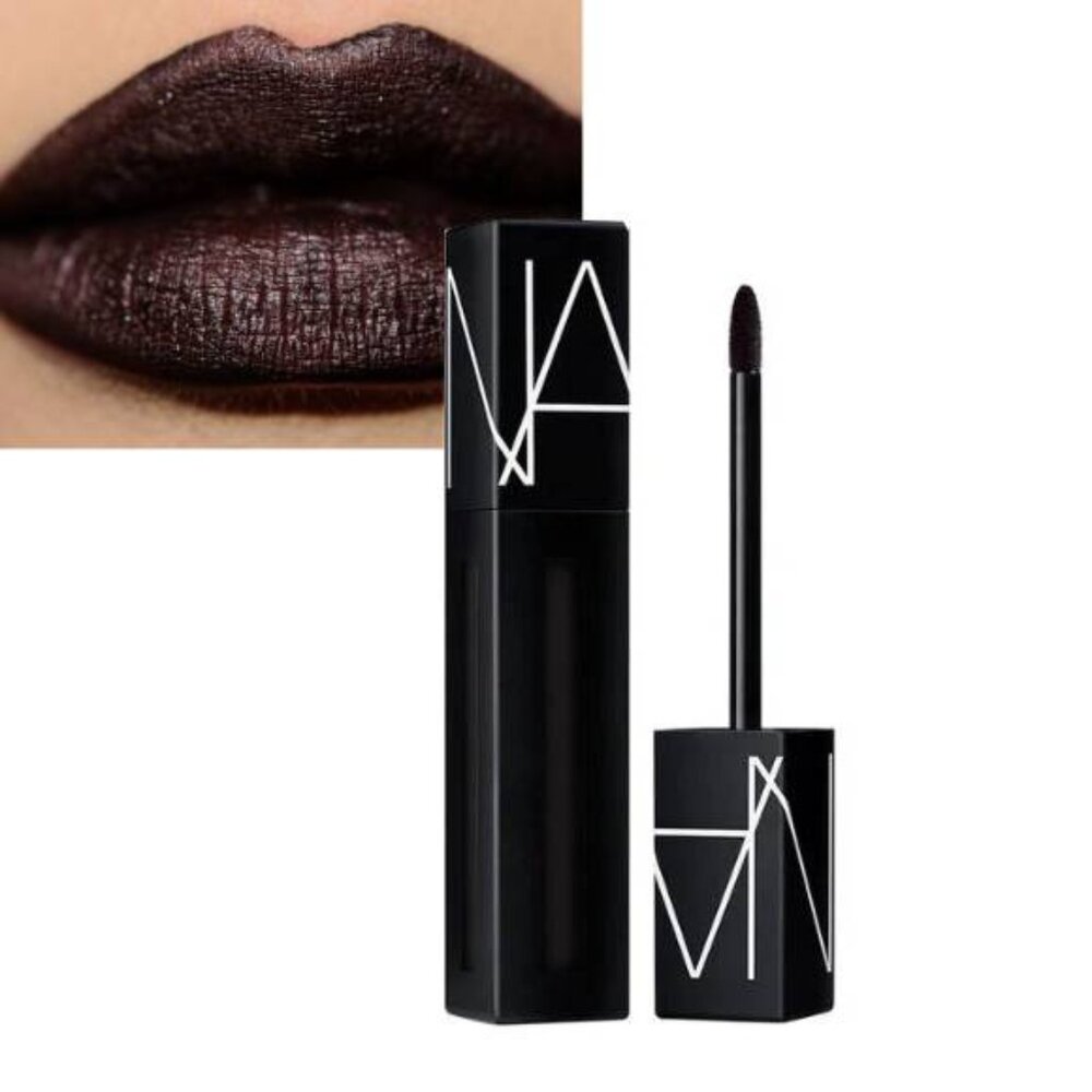 NARS Powermatte Lip Luster Pigment Lip Gloss in Blackheart Black Halloween